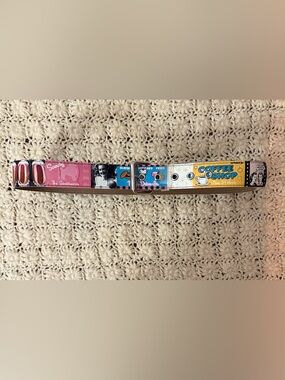 Vintage 90s Y2K Women’s M 50s Retro Photo Graphic Print Pop Culture Belt